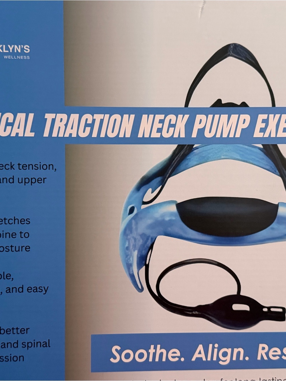Blue Neck Traction Pump Exerciser